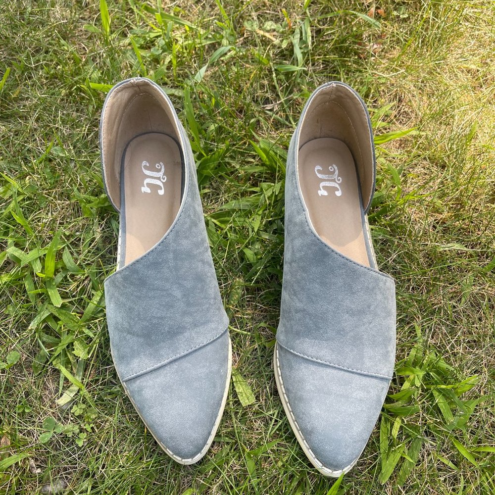 JG Open side Faux Suede Shoes